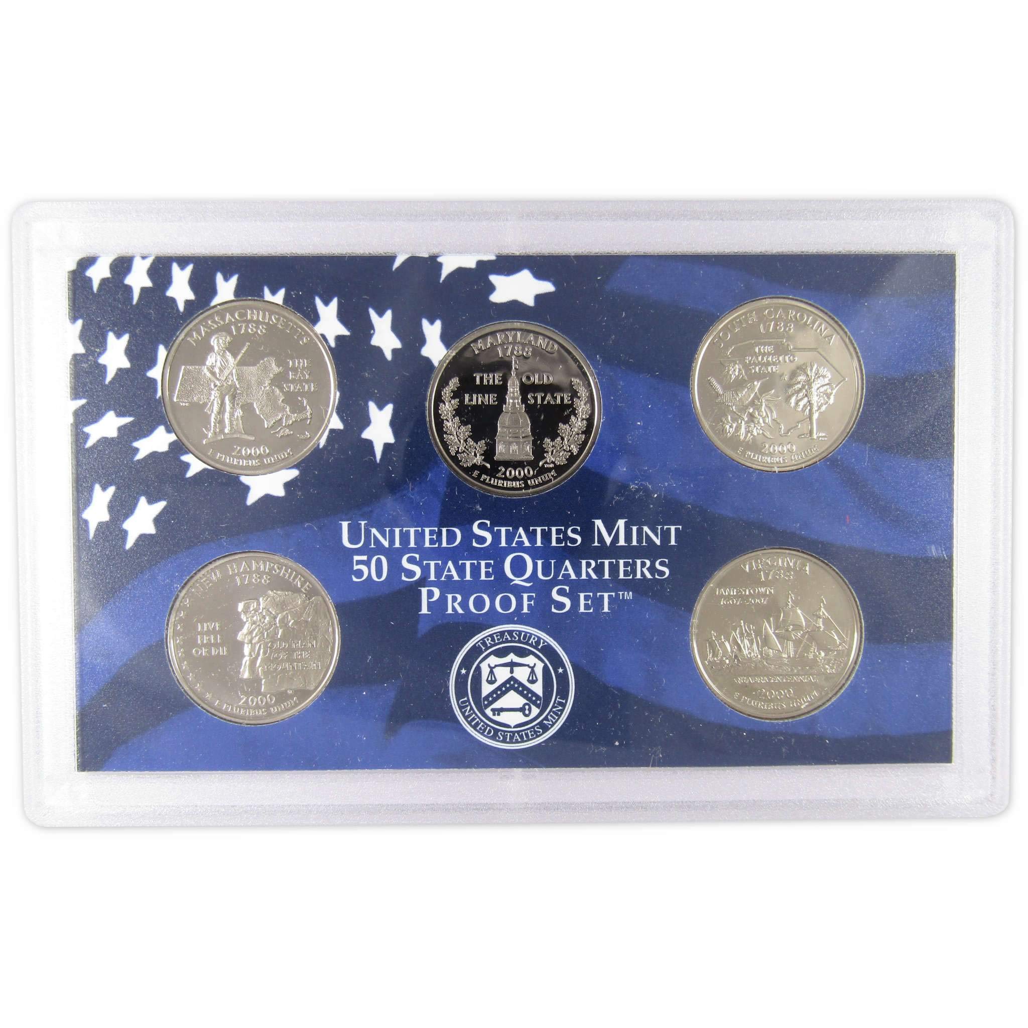 コレクション 2000 Sterling Silver Proof Coin Set 2000-S U.S. Mint Silver Proof Set | Littleton Coin Company